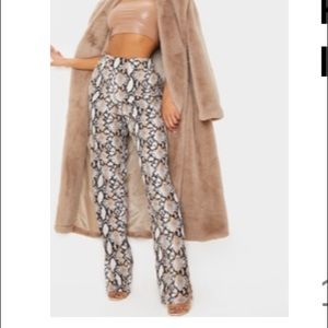 🌸Snake print dress pants